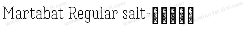 Martabat Regular salt字体转换